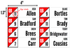 2023-2024 Fantasy Football Draft Player Labels