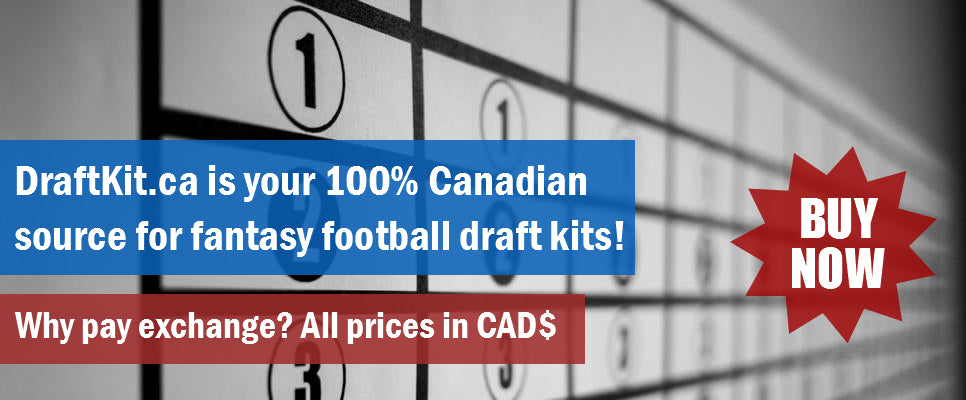 buy fantasy football draft kits and boards in Canada